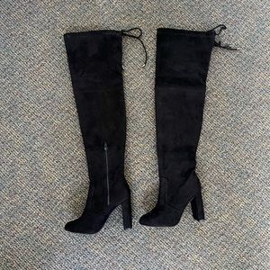 Lulu’s over the knee suede boots